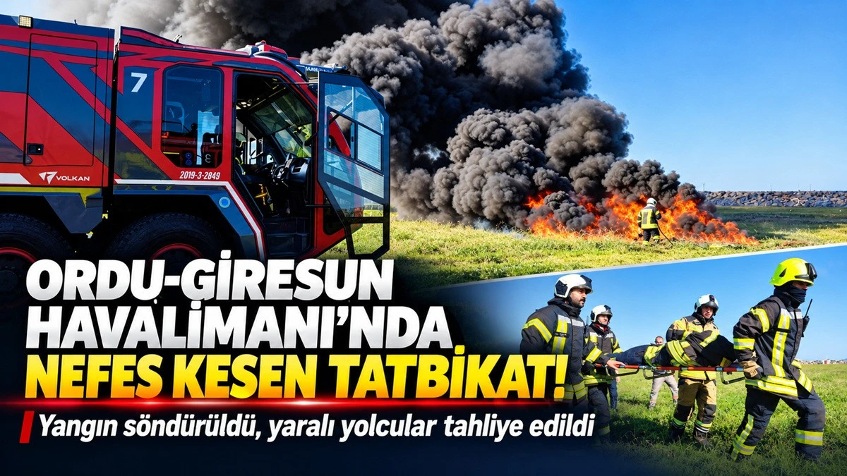 Ordu-Giresun Havalimanı'nda Alarm! Ekipler Seferber Oldu