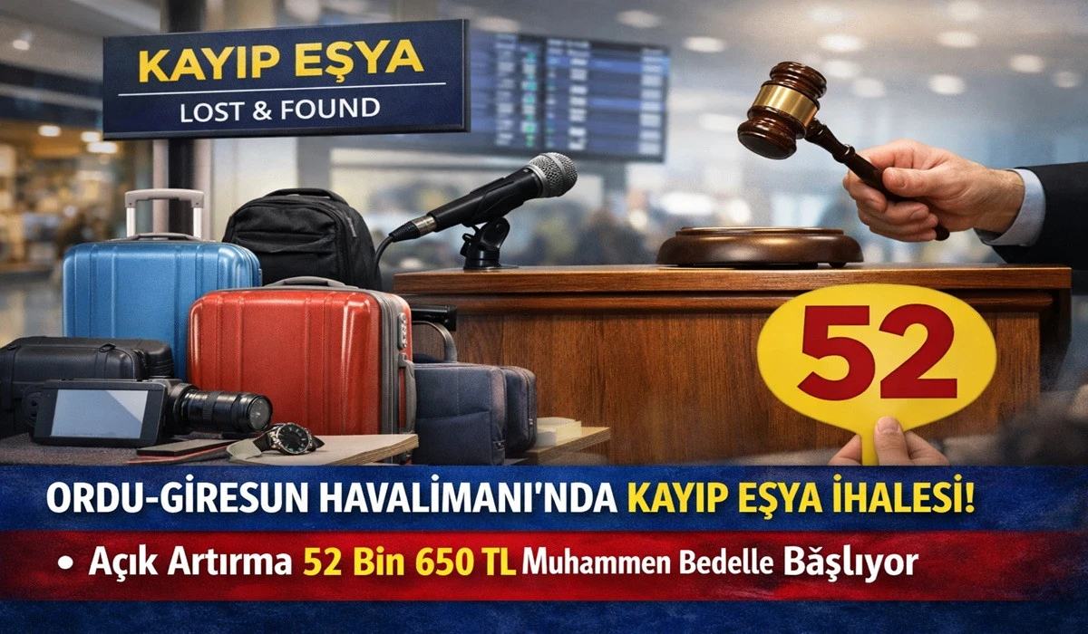 Ordu-Giresun Havalimanı’nda Unutulan Eşyalar Satılıyor