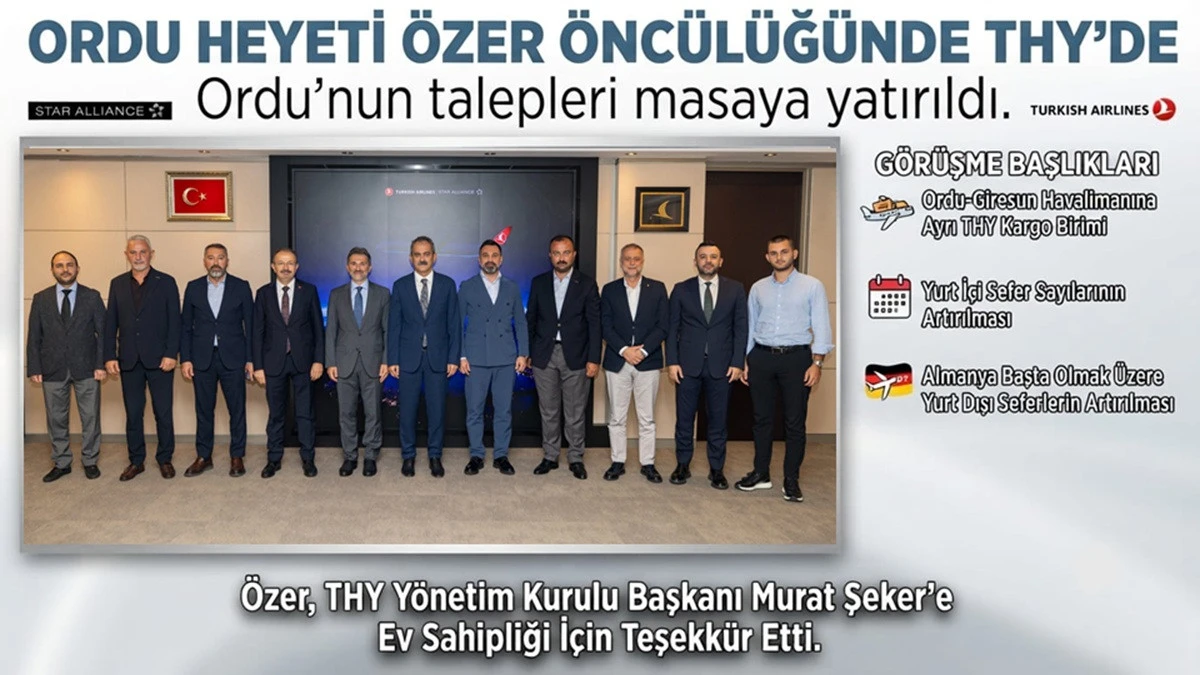 Ordu-Giresun Havalimanı'nın U&ccedil;uş Ağı Genişliyor