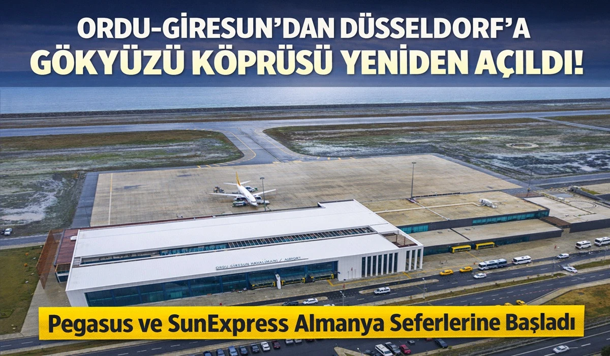 Ordu-Giresun&rsquo;dan D&uuml;sseldorf Seferleri Yeniden Başladı