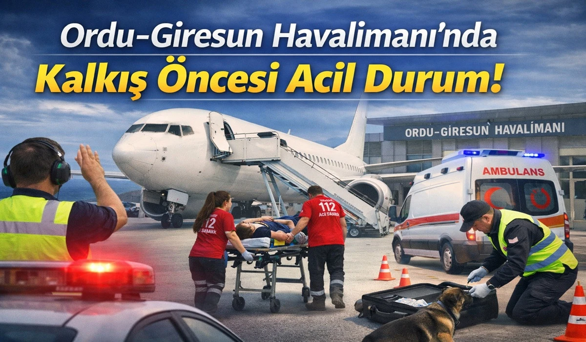 Ordu Giresun'dan Kalkış Yapan U&ccedil;ak Geri D&ouml;nd&uuml;!