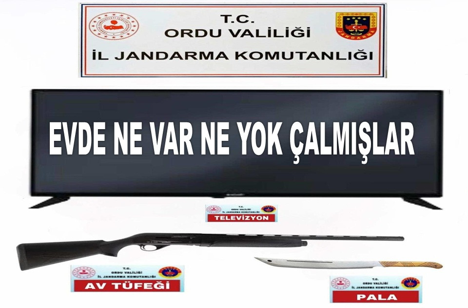 ORDU JANDARMASI HIRSIZLARI 6 SAATTE YAKALADI