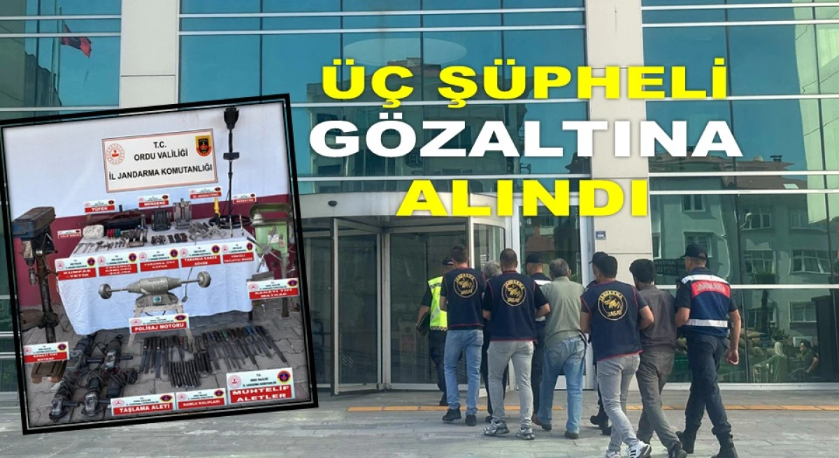 ORDU JANDARMASINDAN KAÇAK SİLAH ATÖLYESİ OPERASYONU