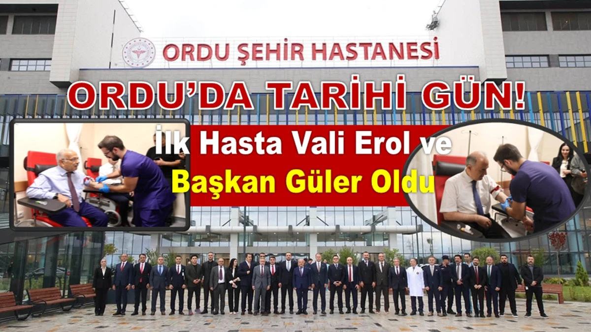 Ordu Şehir Hastanesi Hasta Kabul&uuml;ne Başladı!