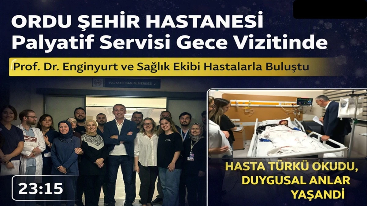 Ordu Şehir Hastanesi'nde İlk Vizit T&uuml;rk&uuml;yle Başladı