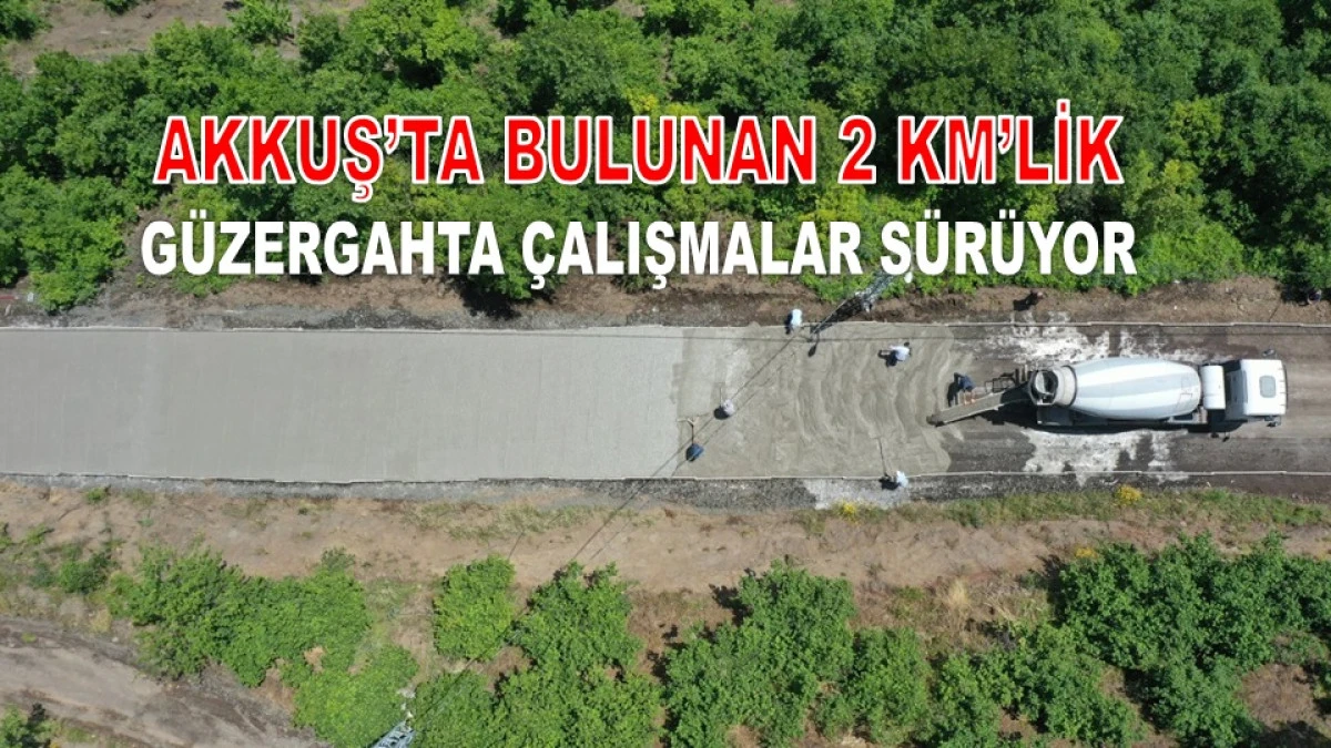 Ordu-Tokat Bağlantı Yolu Rahata Kavuşuyor