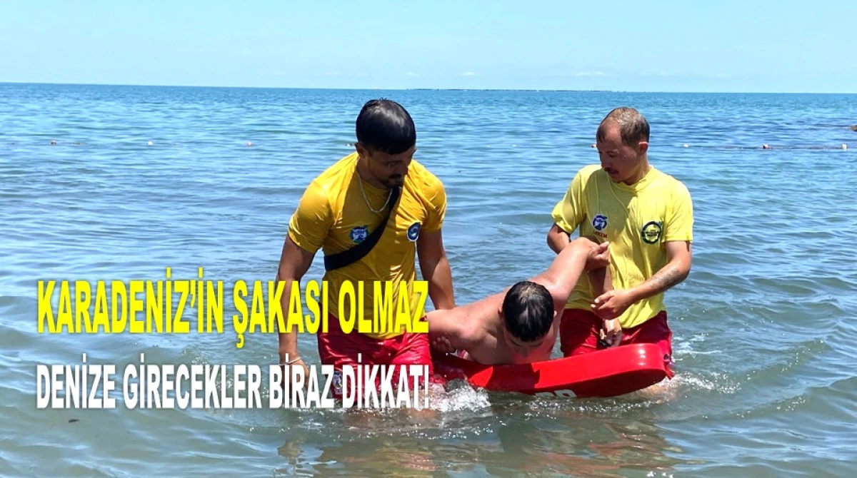 ORDU'DA 1 AYDA 28 KİŞİ BOĞULMAKTAN KURTARILDI