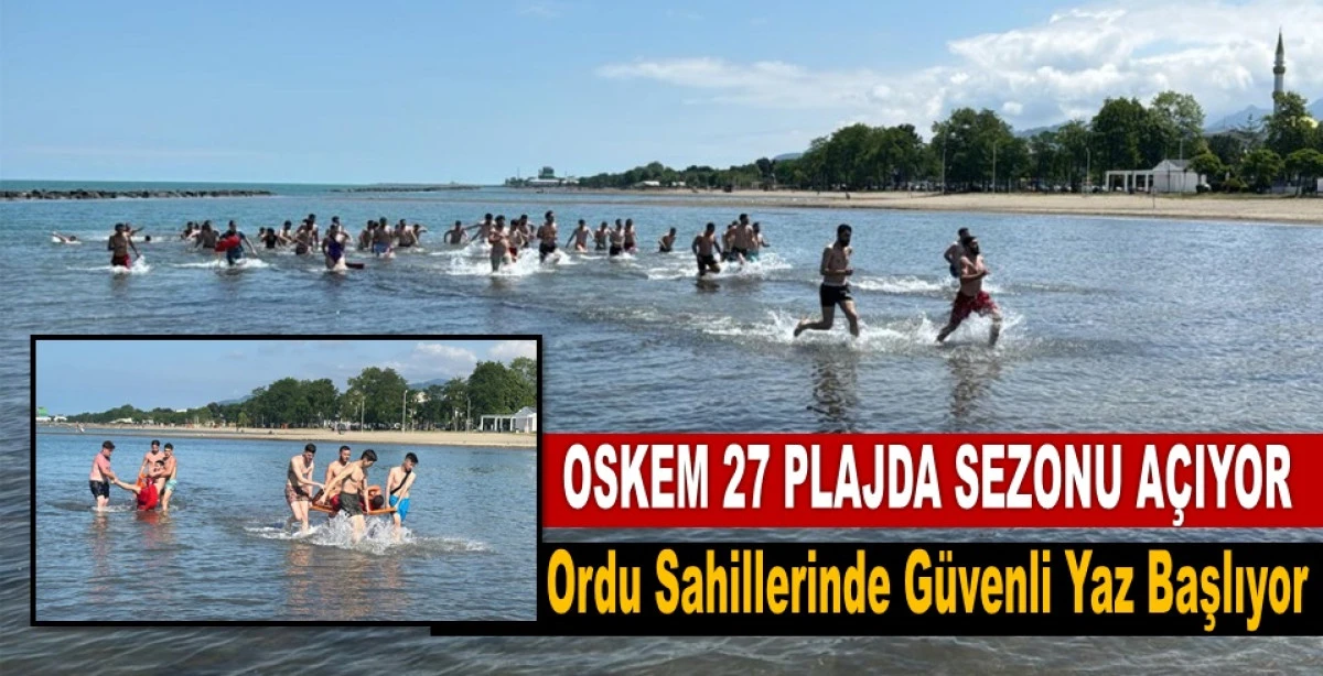 Ordu'da 120 Personel, Plajlarda G&uuml;venlik İ&ccedil;in G&ouml;revde