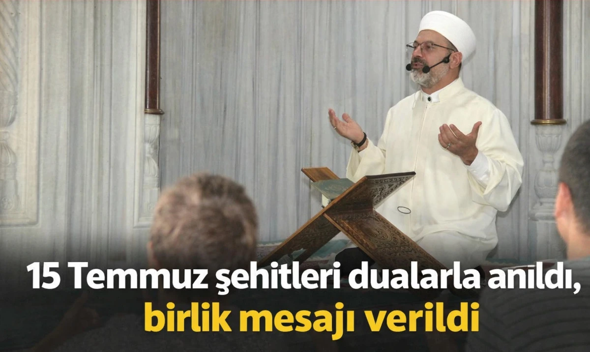 Ordu'da 15 Temmuz Şehitleri Dualarla Y&acirc;d Edildi