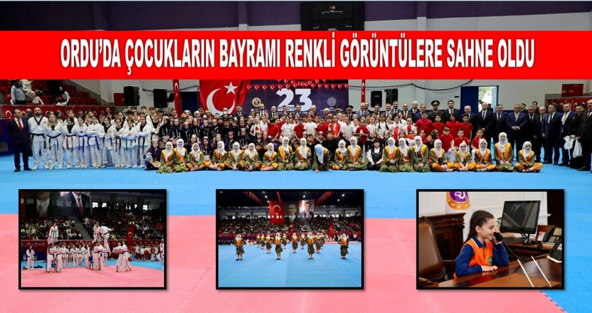 Ordu&rsquo;da 23 Nisan Yağmura Rağmen Coşkuyla Kutlandı