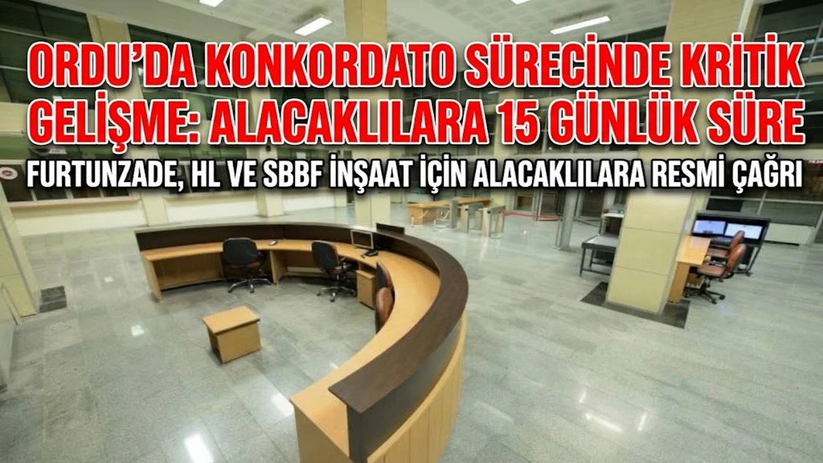 Ordu'da 3 Şirket ve Bir Kişi Konkordato İlan Etti