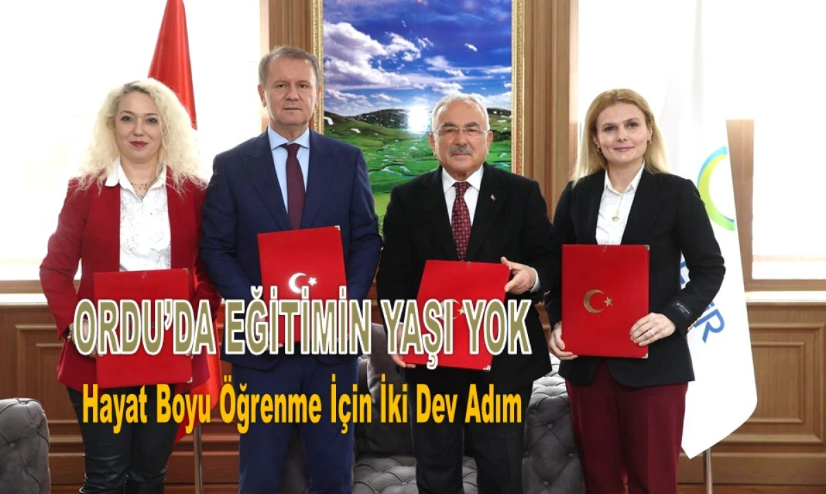 Ordu'da '3. Yaş' ve 'Anne' &Uuml;niversiteleri Başlıyor!
