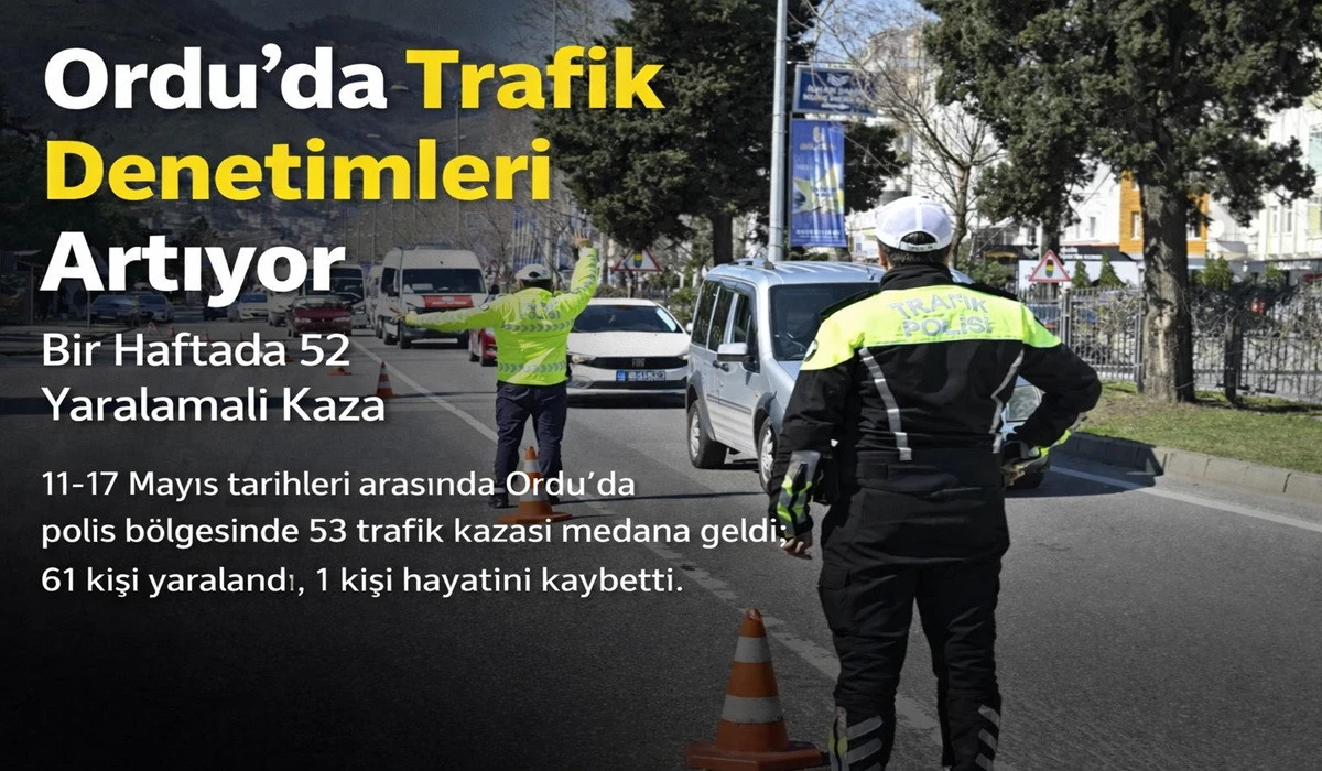 Ordu'da 44 Ara&ccedil; Men Edildi, 56 S&uuml;r&uuml;c&uuml; Ehliyetsiz Kaldı