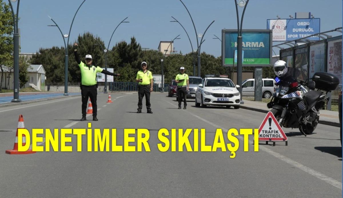 ORDU'DA 60 SÜRÜCÜNÜN EHLİYETİ GERİ ALINDI
