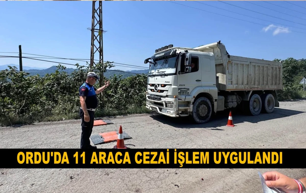 Ordu'da Ağır Tonajlı Ara&ccedil;lara Ge&ccedil;it Yok! 