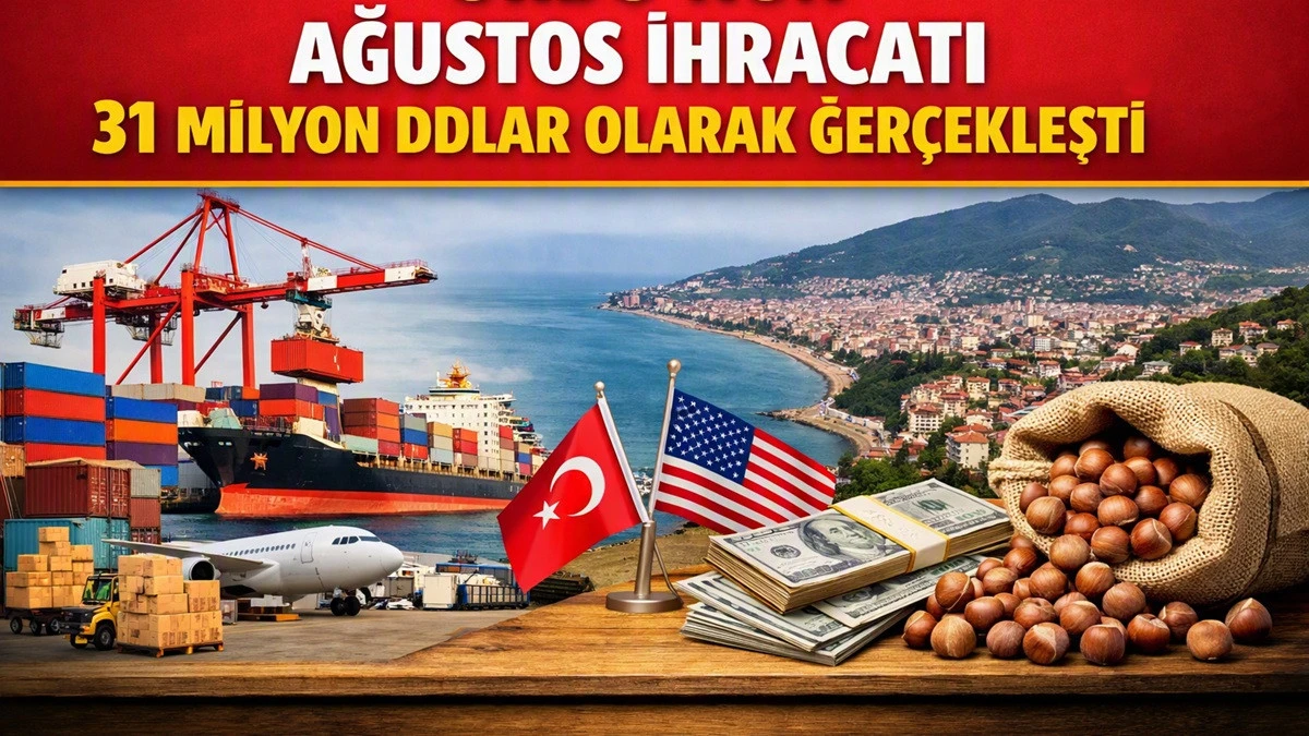 Ordu'da Ağustos'ta Yılın En D&uuml;ş&uuml;k İhracatı!