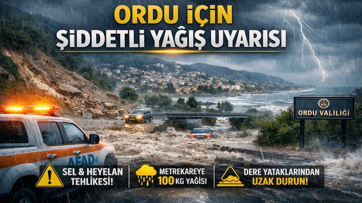 Ordu&rsquo;da Alarm Durumu: Sarı ve Turuncu Kod Uyarısı