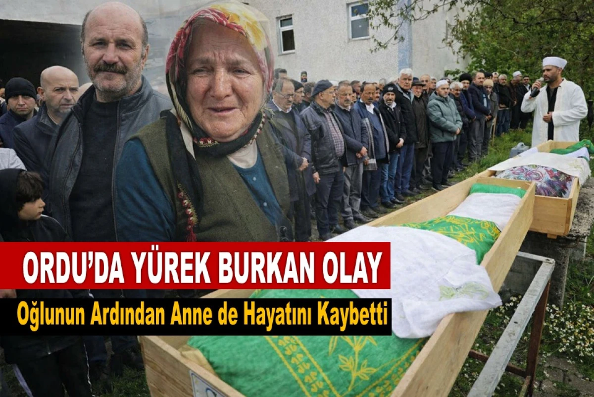 Ordu'da Anne ve Oğlu Son Yolculuğuna Uğurlandı
