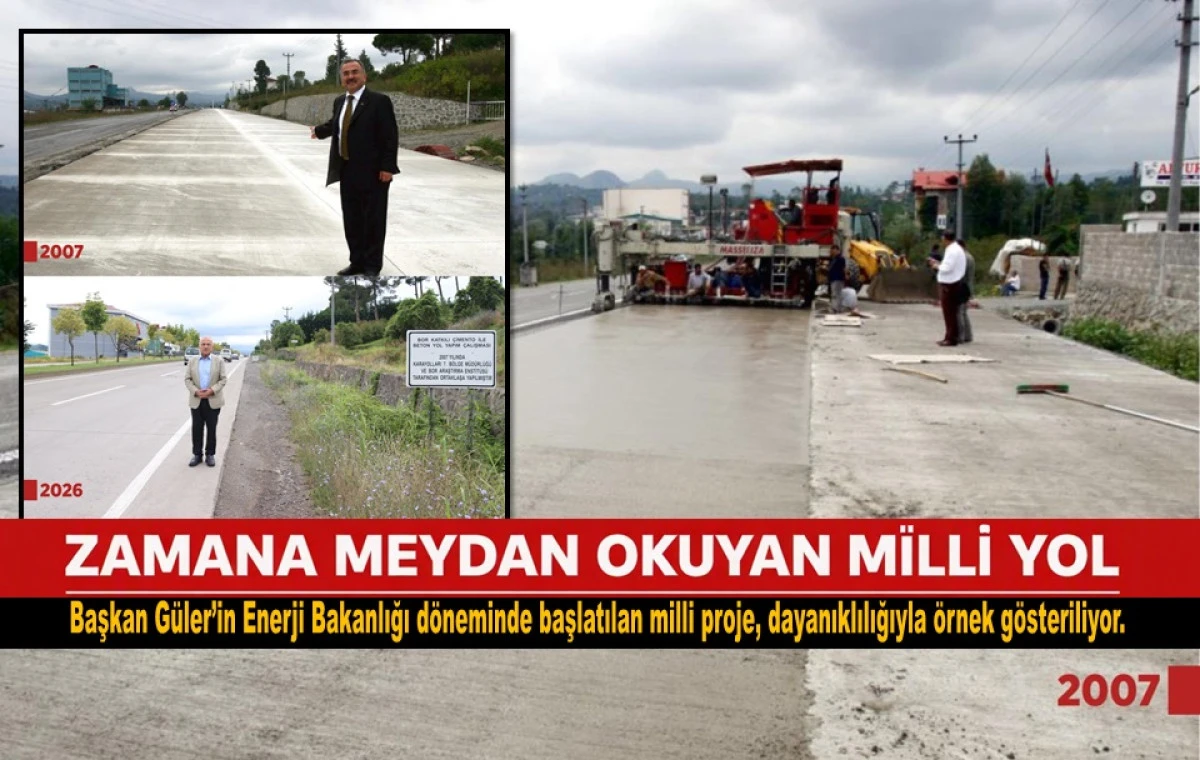Ordu'da Borlu Yol 20 Yıldır İlk G&uuml;nk&uuml; Gibi
