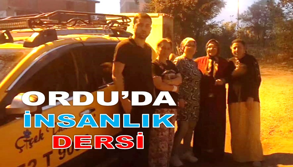 ORDU'DA BULDUĞU ALTINLARI SAHİBİNE TESLİM ETTİ