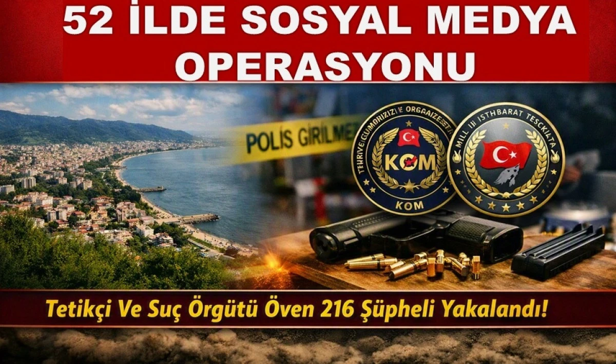 Ordu'da Da Yapılan Operasyonda 216 Ş&uuml;pheli Yakalandı