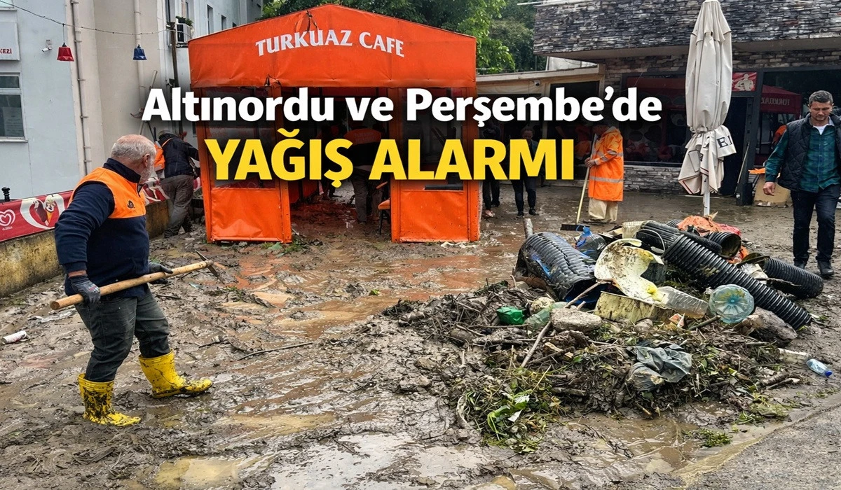 Ordu'da Dereler Taştı, İş Yerleri &Ccedil;amura G&ouml;m&uuml;ld&uuml;