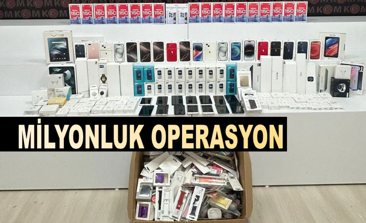 ORDU'DA DEV OPERASYONDA 77 TELEFON ELE GEÇİRİLDİ