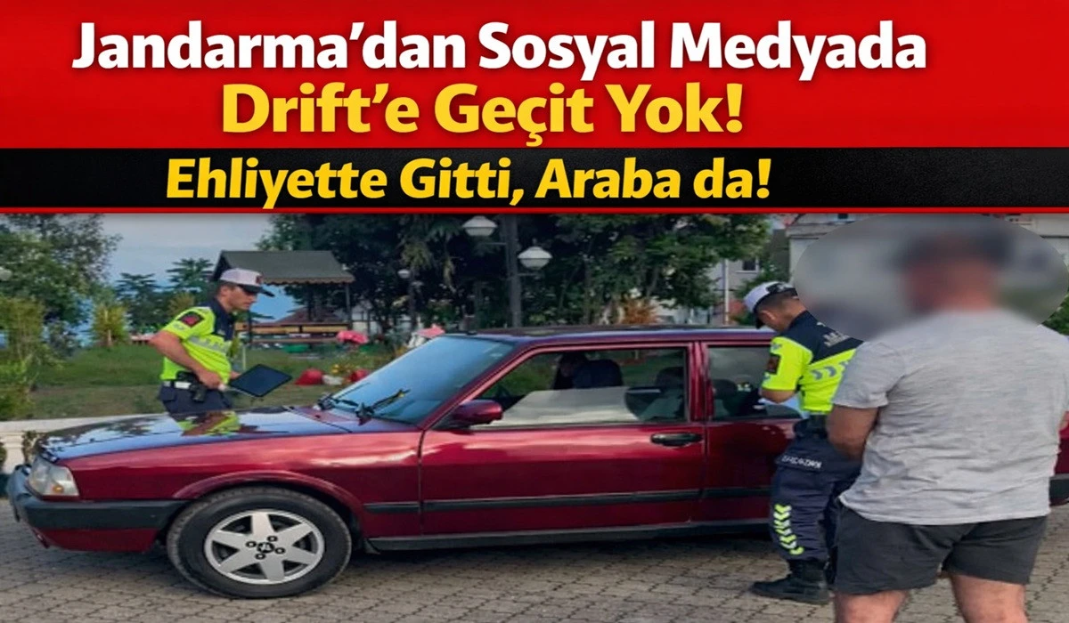 Ordu&rsquo;da Driftin Bedeli! 165 Bin TL Ceza, 60 G&uuml;n Ehliyetsiz!