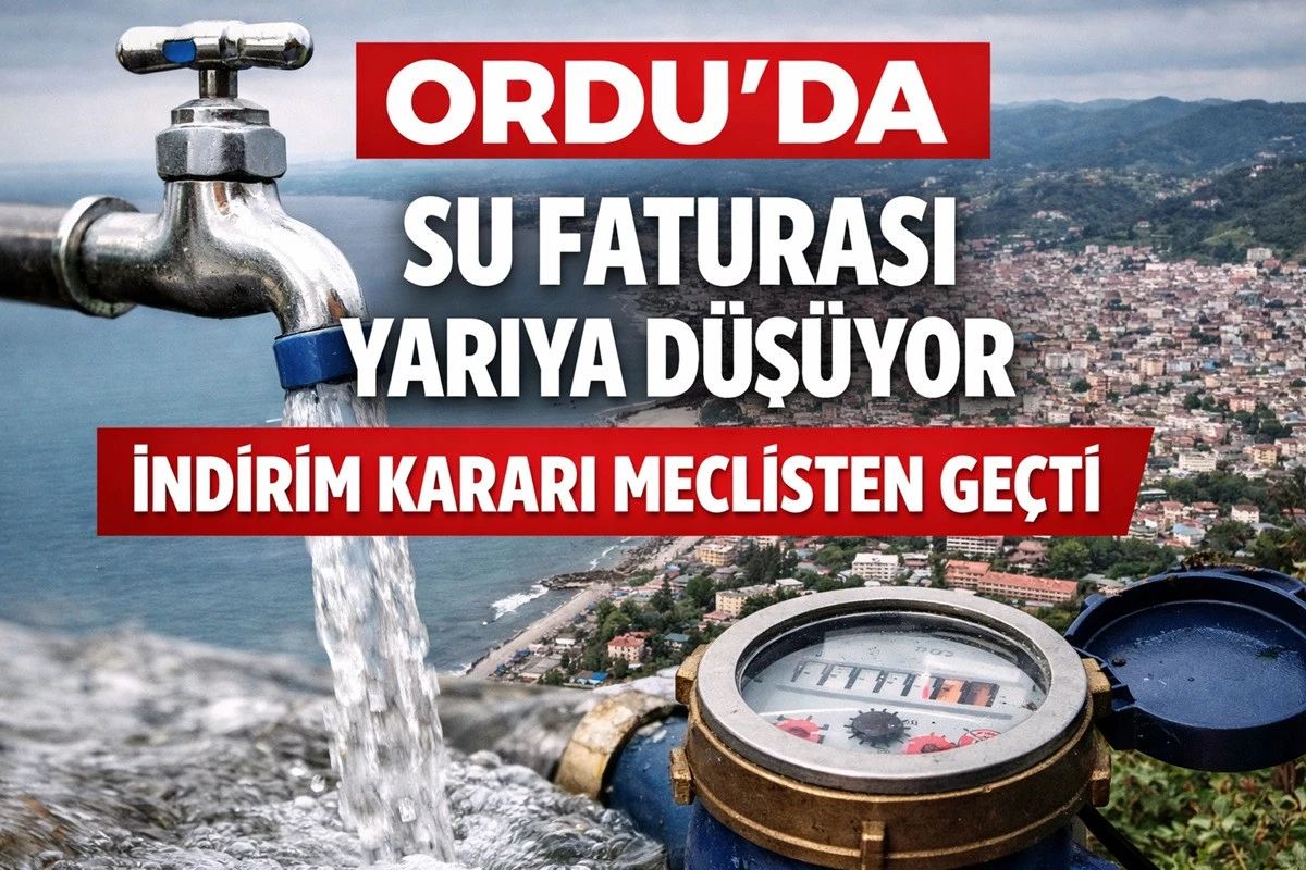 Ordu&rsquo;da Emeklilere ve &Ouml;ğrencilere Su M&uuml;jdesi