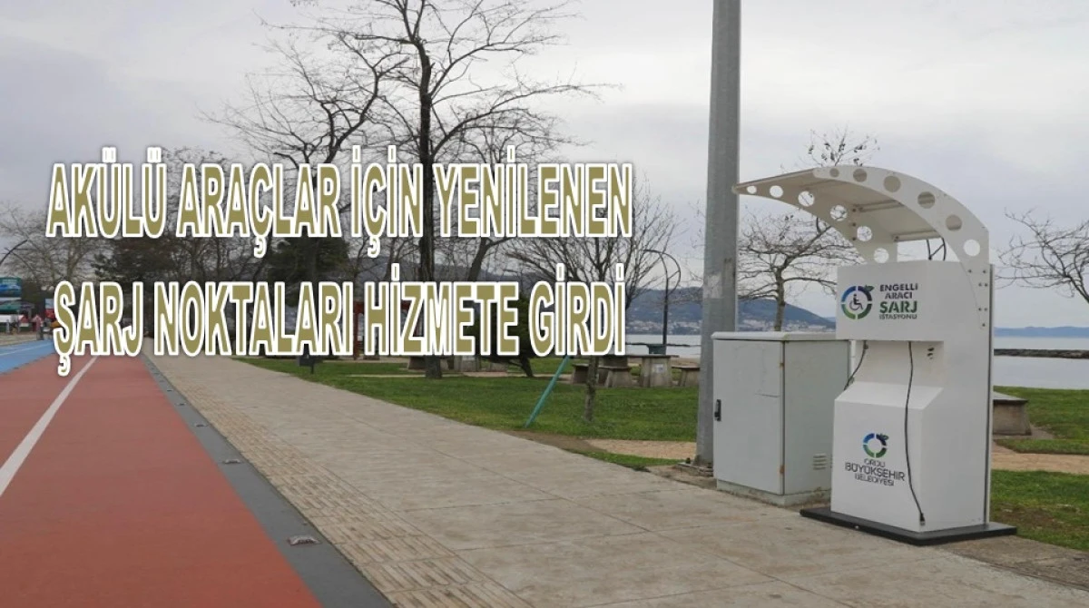 Ordu&rsquo;da Engelli Şarj İstasyonları Yenilendi
