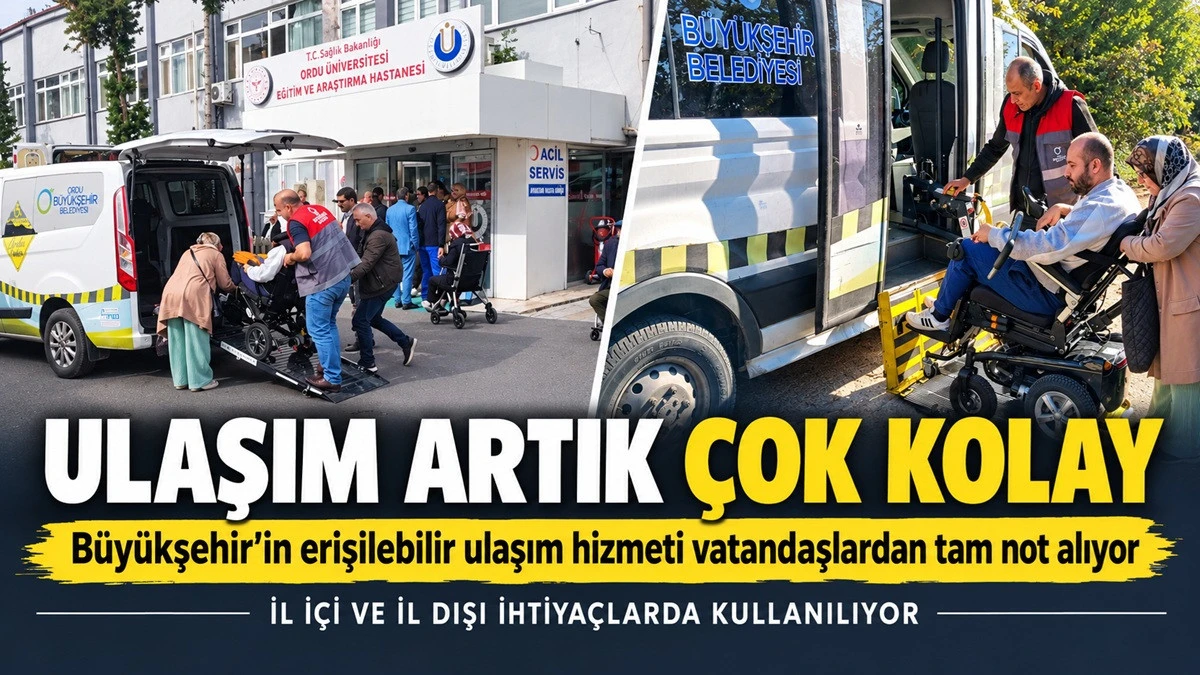 Ordu&rsquo;da Engelsiz Taksi, G&uuml;nl&uuml;k Yaşamı Kolaylaştırıyor