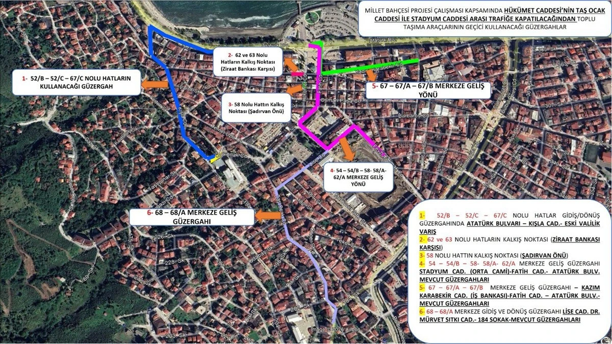 Ordu'da H&uuml;k&uuml;met Caddesi 48 G&uuml;nl&uuml;ğ&uuml;ne Kapanıyor