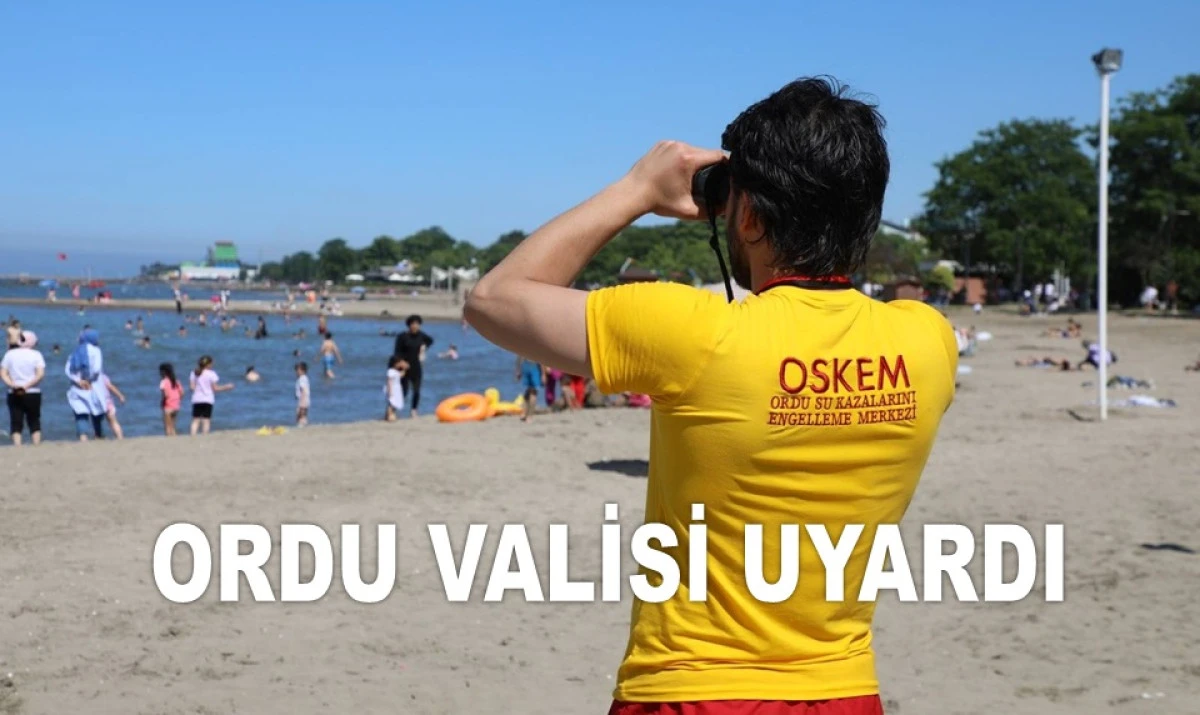 ORDU'DA İKİ GÜN DENİZE GİRMEK YASAKLANDI!