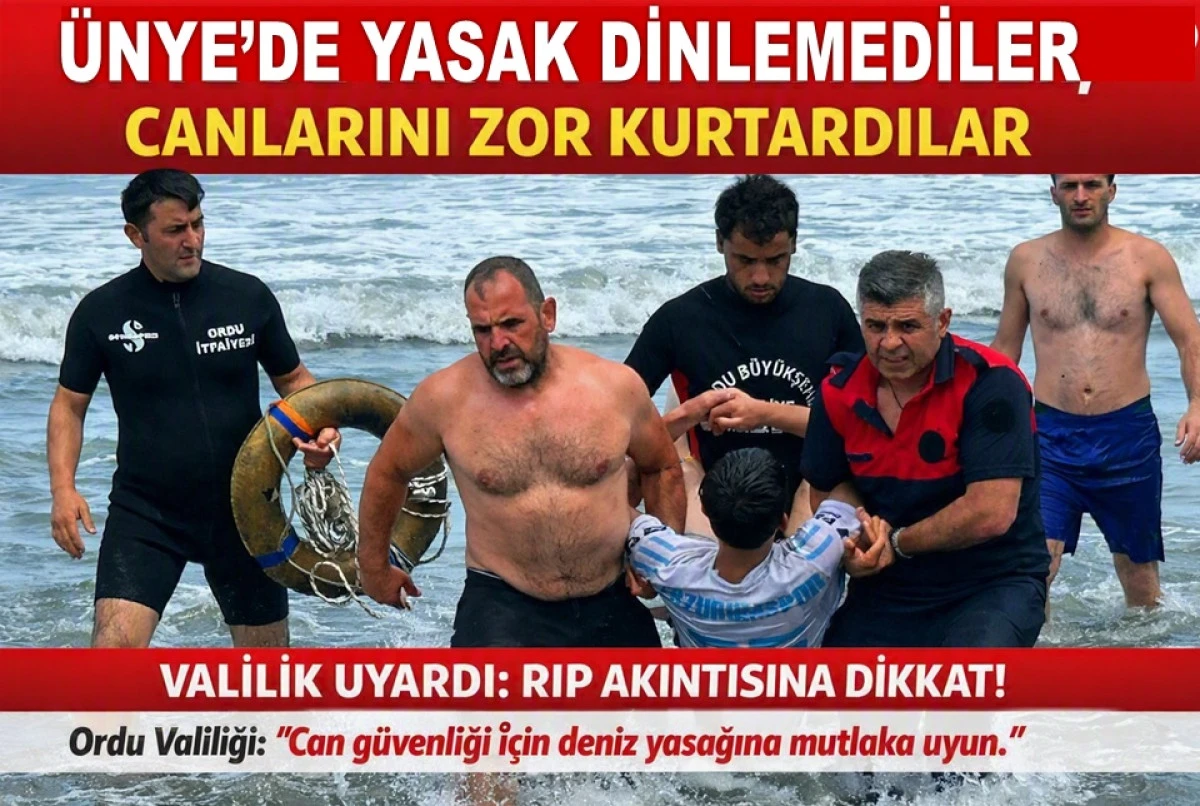 Ordu&rsquo;da İki Kardeş Boğulma Tehlikesi Ge&ccedil;irdi