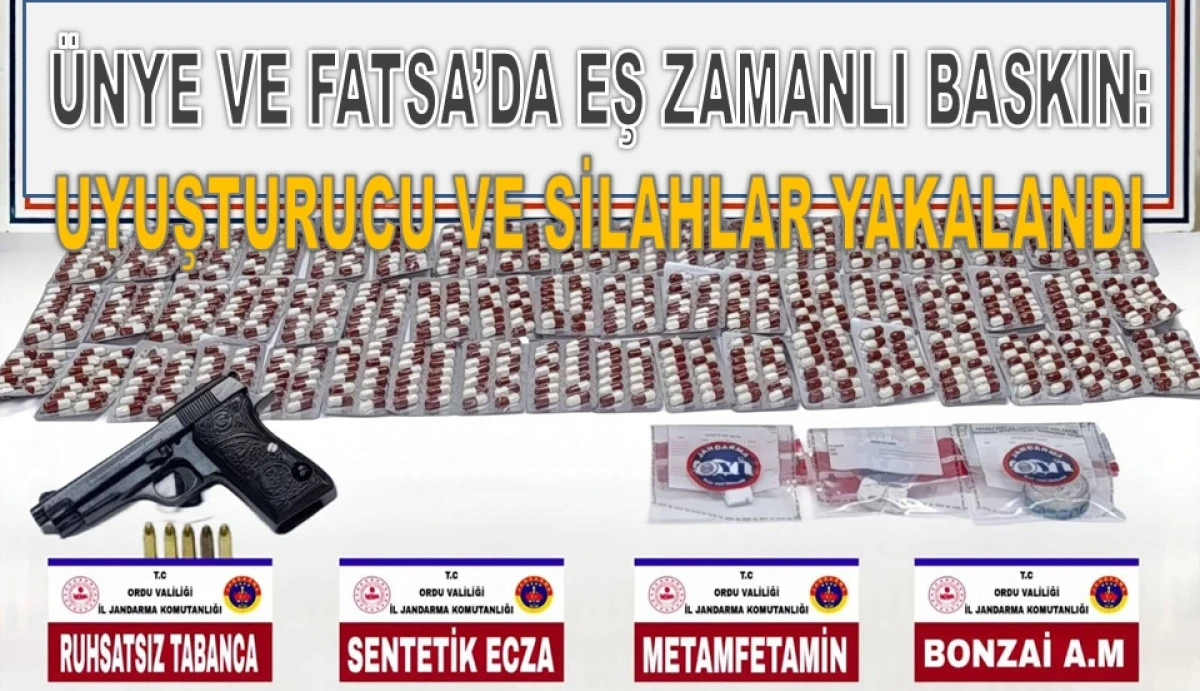 Ordu&rsquo;da Jandarma Operasyonu: 6 Ş&uuml;pheli Yakalandı