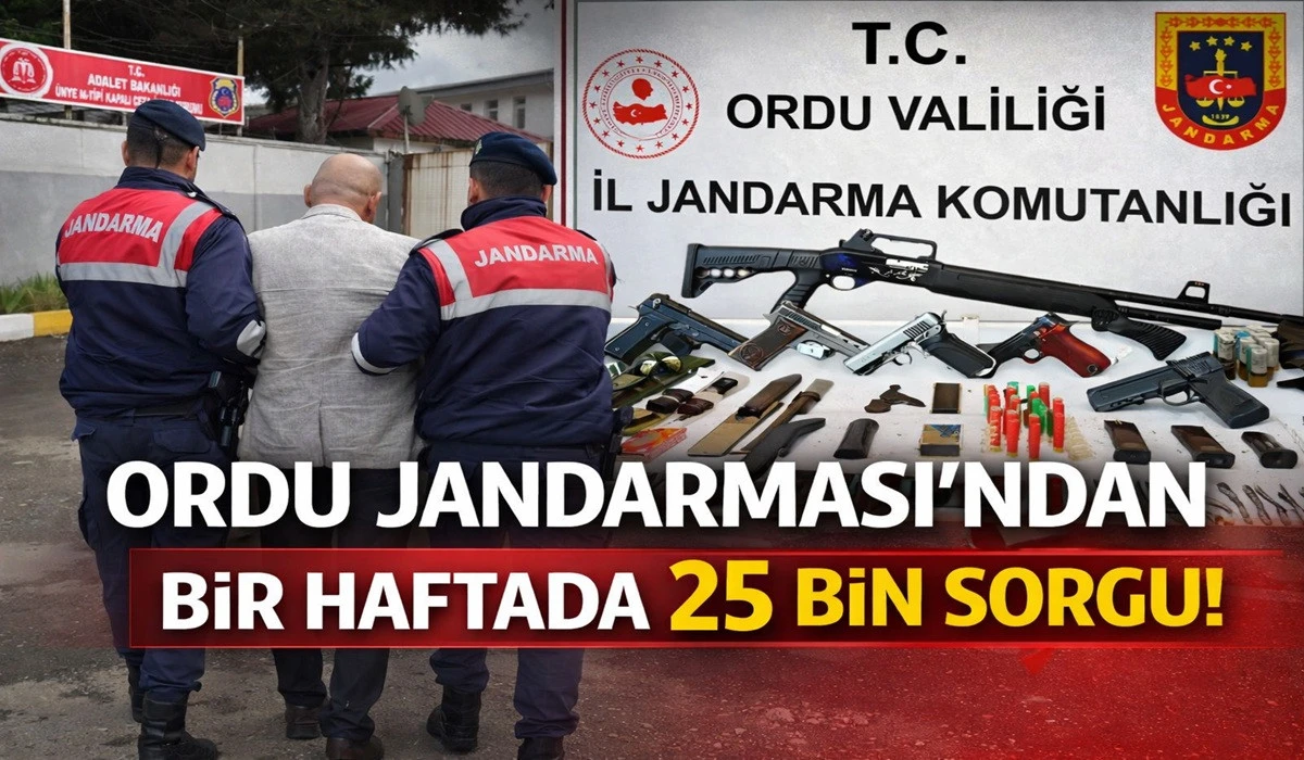 Ordu'da Jandarma Silah İmalathanesini Ortaya &Ccedil;ıkardı