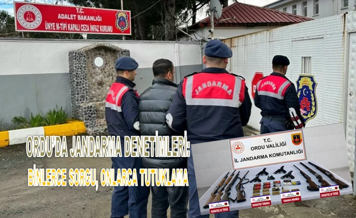 Ordu&rsquo;da Jandarma&rsquo;dan Su&ccedil; ve Su&ccedil;lulara Darbe