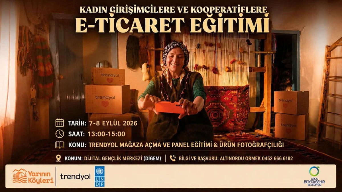 Ordu&rsquo;da Kadın Girişimcilere E-Ticaret Desteği