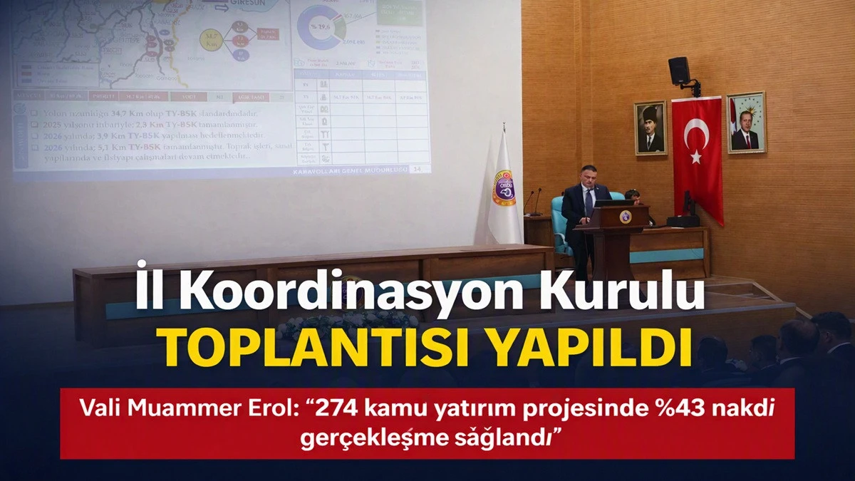 Ordu'da Kamu Yatırımlarına 29 Milyar TL Harcandı