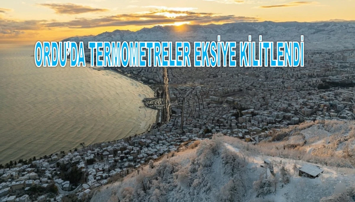 Ordu&rsquo;da Kar Durdu, Dondurucu Soğuklar Başladı