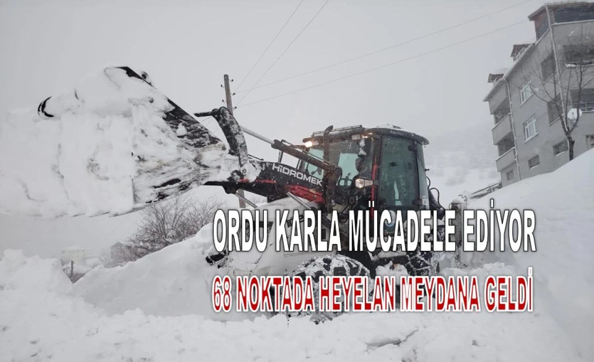 Ordu&rsquo;da Kar Kalınlığı 2 Metreye Ulaştı