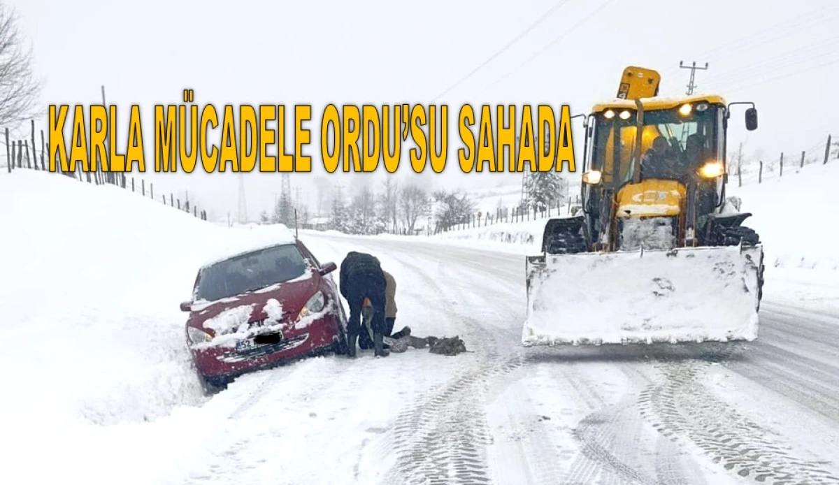 ORDU'DA KAR KALINLIĞI 50 SANTİME ULAŞTI! 