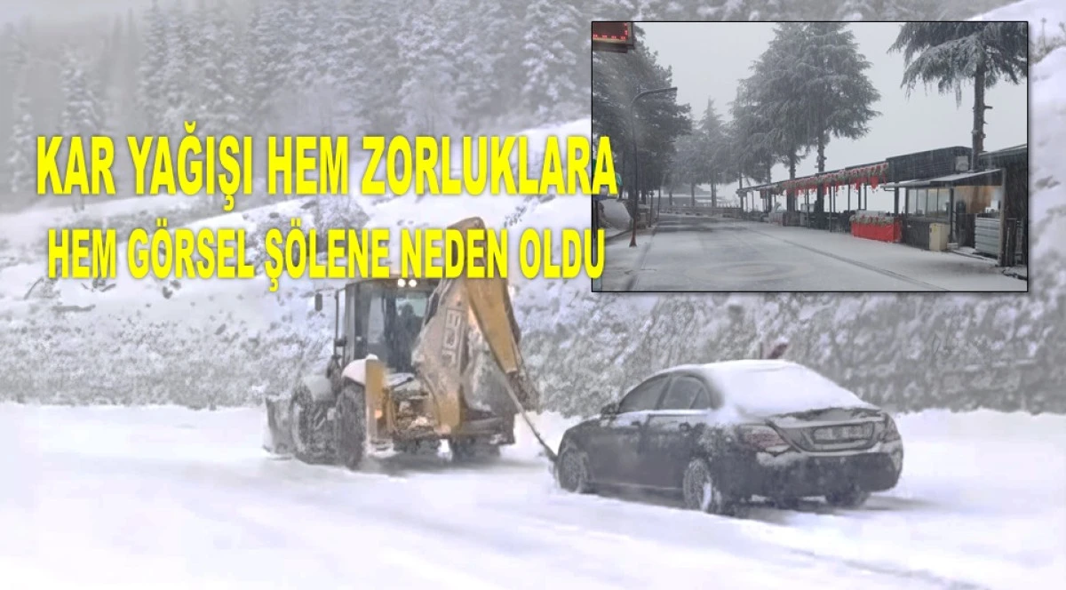 ORDU'DA KAR YAĞIŞINA HAZIRLIKSIZ YAKALANDILAR