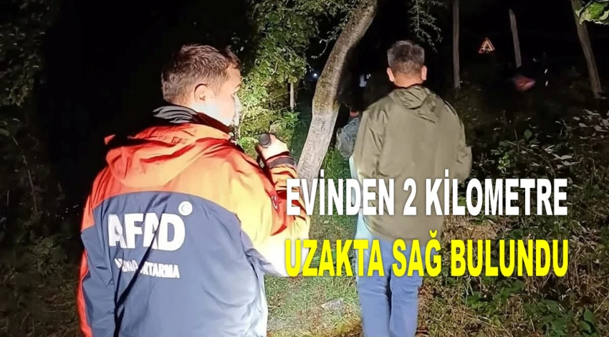 ORDU'DA KAYIP ŞAHSI ARAMA ÇALIŞMALARINDA MUTLU SON