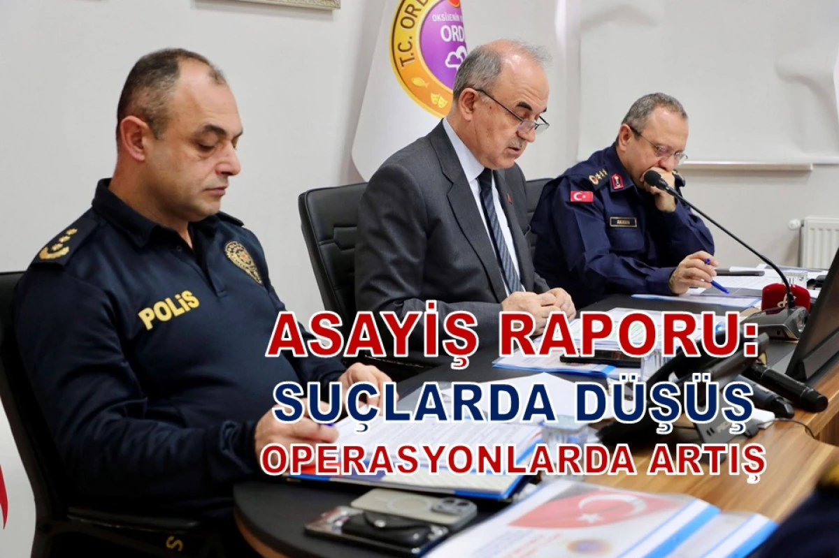 Ordu'da Kişilere Karşı Su&ccedil;larda Y&uuml;zde 20 Azalış Var