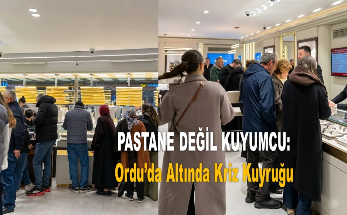 Ordu&rsquo;da Kuyumcularda İzdiham: Gram Altın T&uuml;kendi