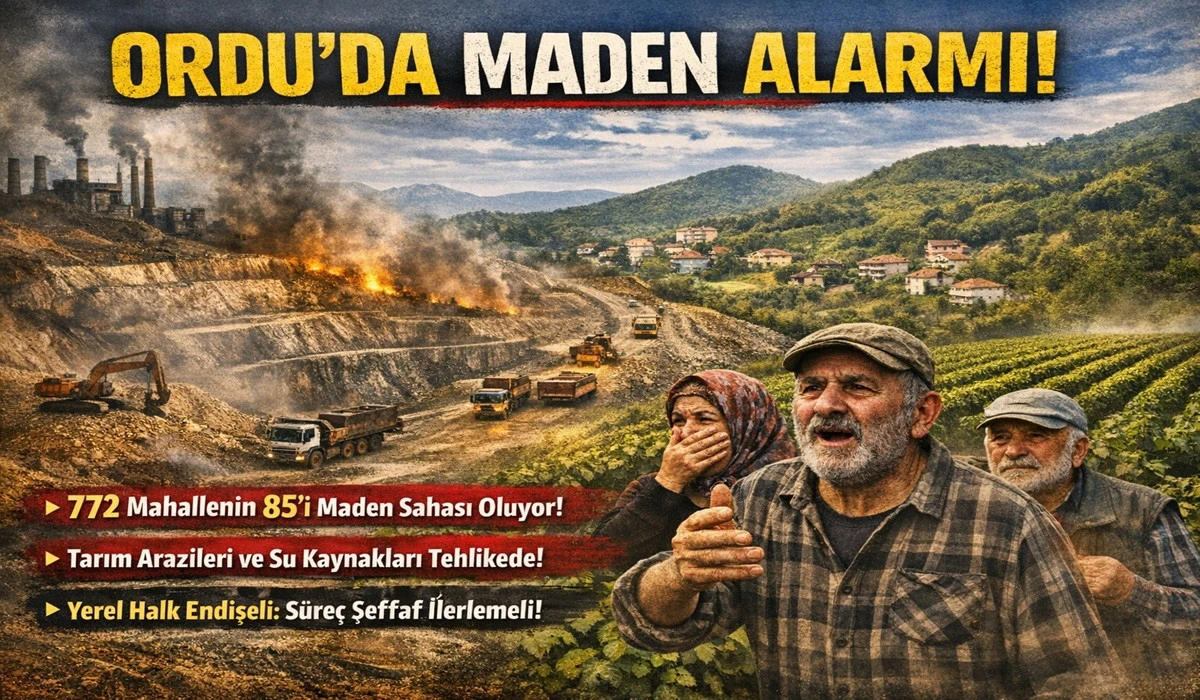 Ordu&rsquo;da Maden Alarmı: 772 Mahallenin 85'i Tehlike Altında!