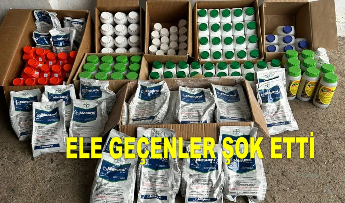 ORDU'DA POLİS TARAFINDAN TARIM İLACI OPERASYONU