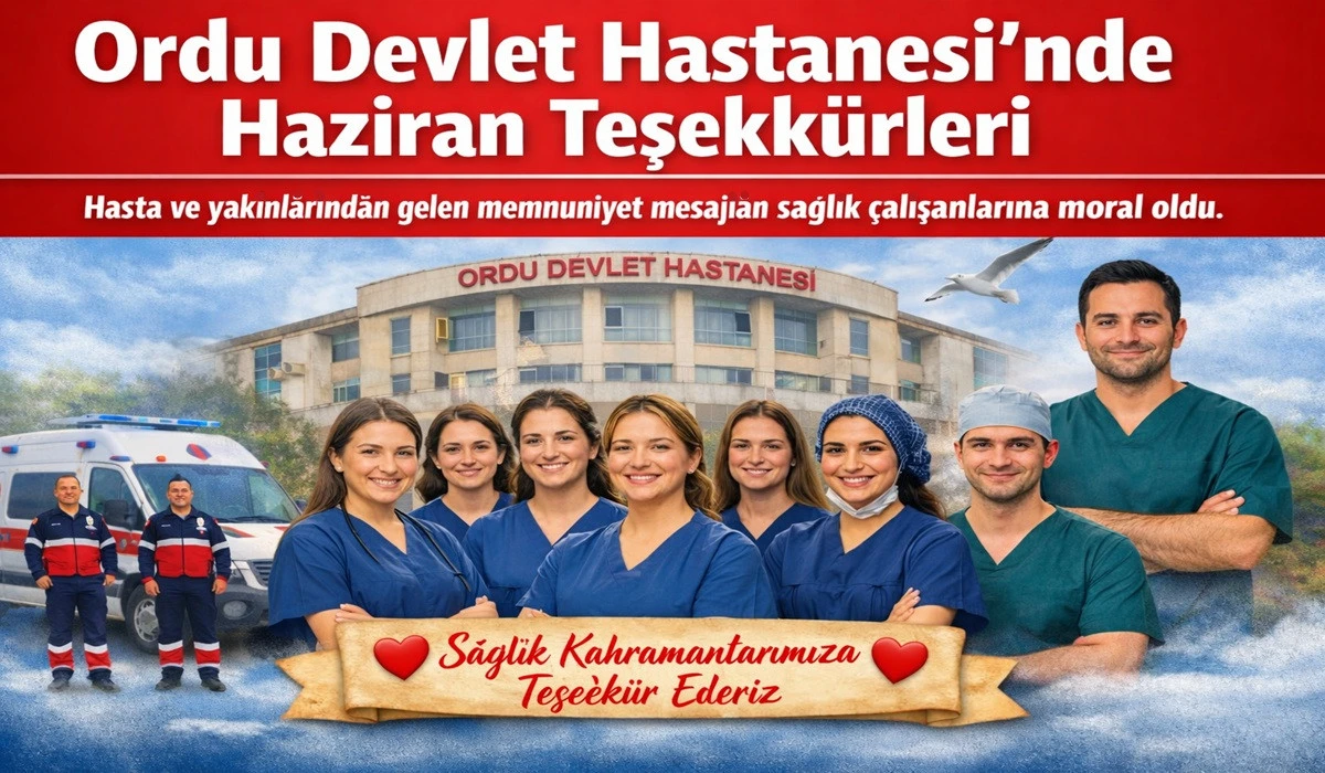 Ordu'da Sağlık &Ccedil;alışanlarına Teşekk&uuml;r Yağmuru