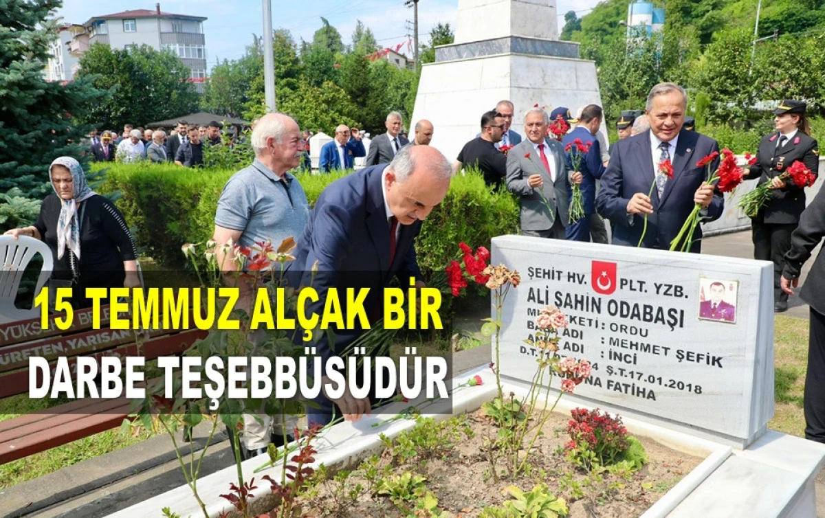 ORDU'DA ŞEHİTLERİMİZ DUALARLA YAD EDİLDİ!